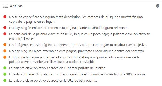 Configuración de worpress seo con Yoast